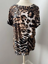 I.N.C. International Concepts Top Animal Leopard Cheetah Print 0X NEW w/TAG