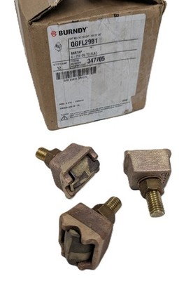 BURNDY QGFL29B1 Bartap Copper Alloy Cable to Flat #6 STR to 250KCMIL NEW