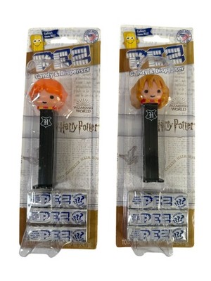 Harry Potter Ron Hermione PEZ Candy Dispensers Wizarding World Mystery Flavor 