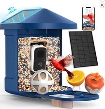 Bird Feeder with Camera with AI Identify 10000+ Birds Species w/3 Solar Panels