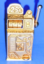 A.J.C. Gold/Silver Tone Retro Slot Machine Brooch Are You Feeing Lucky AJC 