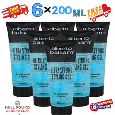 Alberto Balsam Styling Ultra Strong Hair Styling Gel Long Lasting 200ml Pack- 6