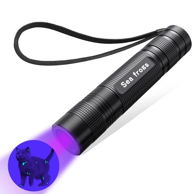 Seafrogs UV Black Flashlight, 25W High Power Professional Rechargeable Black ...