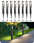 EDISHINE 8-Pack Low Voltage Pathway Lights, Outdoor Garden Path Light Waterproof