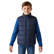 Regatta Kids Junior 32" Thermal Puffer Bodywarmer Unisex Gilet Navy Blue RRP £55