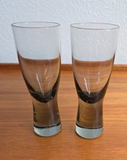 Vtg Holmegaard Denmark Glass Tumbler 2 Scanada Smoke Canada Port Wine 4 1/2"