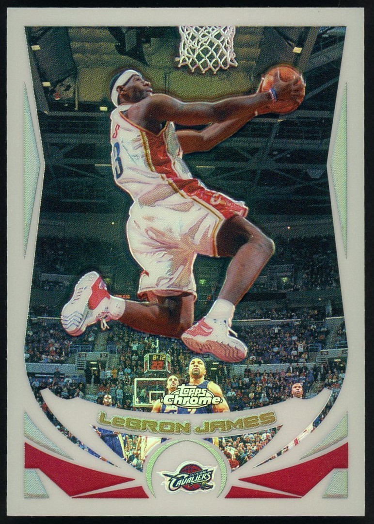2004-05 Topps Chrome Refractor #23 LeBron James Cleveland Cavaliers