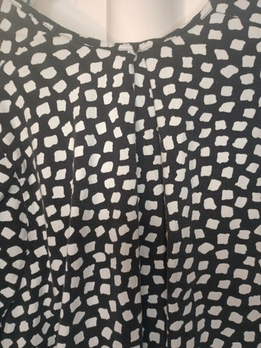 Ulla Popken Artsy haut manches coudées 36/38 plissé noir tissu éponge salon voyage - Photo 5/10