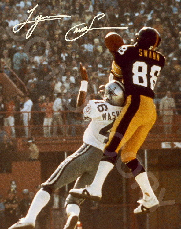 Lynn Swan Auto 8x10 Photo Signed Reprint Pittsburgh Steelers Super Bowl Catch