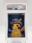 PIKACHU GREY FELT HAT 2023 POKEMON X VAN GOGH BLACK STAR PROMO #085 PSA 9 Q0895