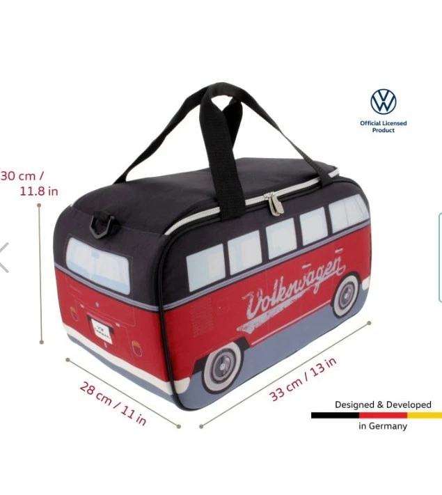 VW T1 Bulli Bus Kühltasche, Volkswagen Form & Motiv (25 l) - Bild 2 von 4