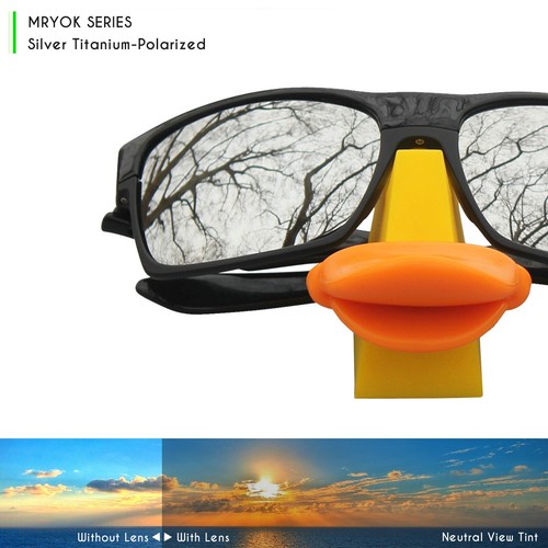 hdhut kratzfest polarisierte Ersatzlinse für Oakley Twoface XL silber - Bild 4 von 7