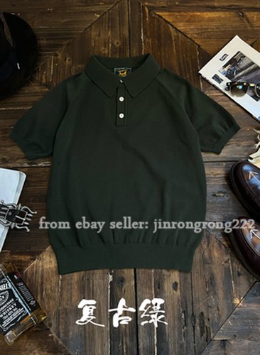 Italian Polo Polo Shirt Men's Summer Knitted Pure Cotton Short Sleeve - Picture 13 of 15