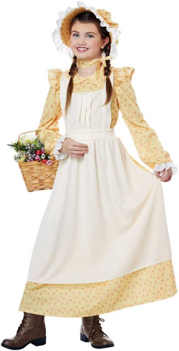 Prairie Girl American Pioneer Dress 19th Century Historical Child