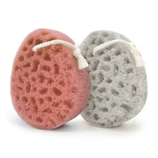 Spongentle Ultra Soft Body Loofah Sponge 2 Pack for Bath and Shower