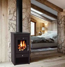 Kaminofen 7kW Holzofen Kachelofen Werkstattofen Heizofen Ofen Kamin A 56310