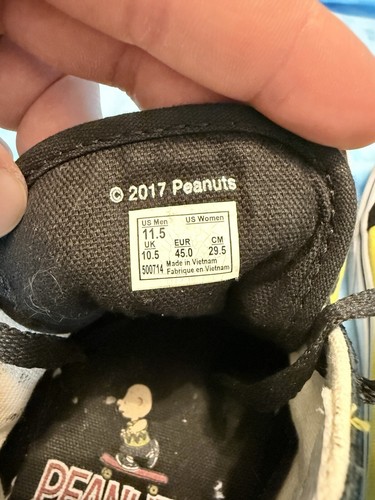 VANS Old Skool x Peanuts Charlie Brown Good Grief Yellow Mens 11.5 ~ Women's 13 - Picture 9 of 9