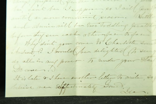 RPO: A.T. & O.R.R. NC 1871 Cover + Letter, Blue CDS, North Carolina Railroad - Picture 4 of 4