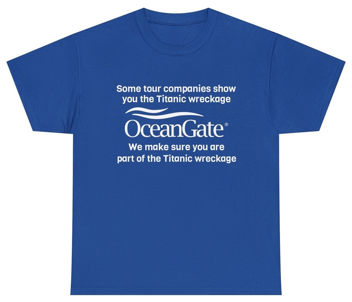 Mens Oceangate Submarine T Shirt Funny Satire Missing Submarine