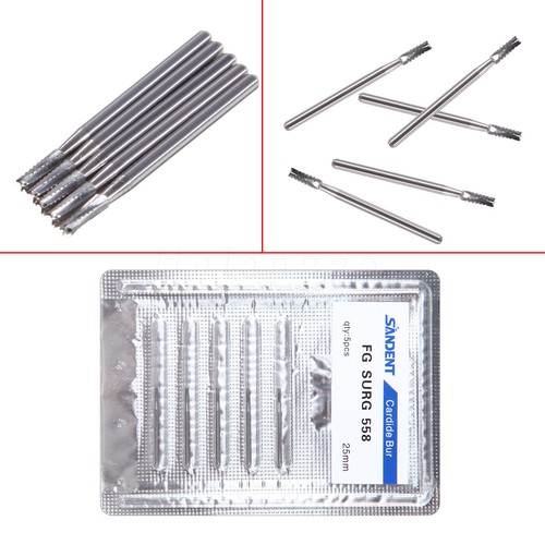 Dental Carbide Burs High Speed FG 19mm / Surgical FGOS FG SL 557 25mm - Picture 228 of 241