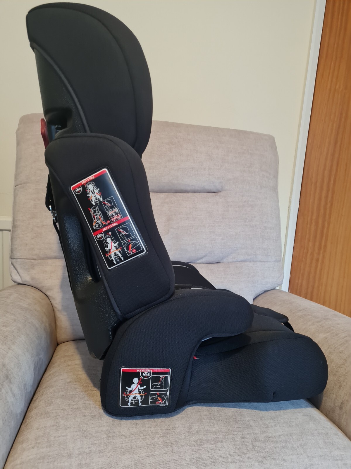 Kinderkraft Car Seat COMFORT UP, Booster Child Seat,5 Point Harness, 9