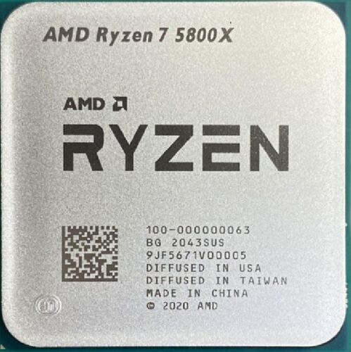 Processeur processeur AMD Ryzen 7 5800X R7-5800X 3,8-4,7 GHz 8 cœurs 16 Thr socket AM4 105W - Photo 1/1