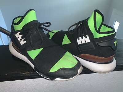 y-3 yohji yamamoto Y3 Qasa High Size 8.5 Acid Green Rare Fits 9.5