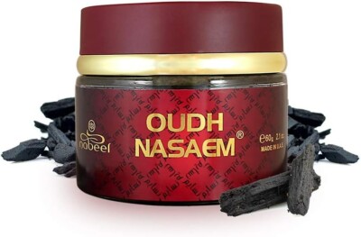 Großer Bukhoor Original Nabeel Oudh Nasaem Heimduft Weihrauch 60g Bakhoor Oud