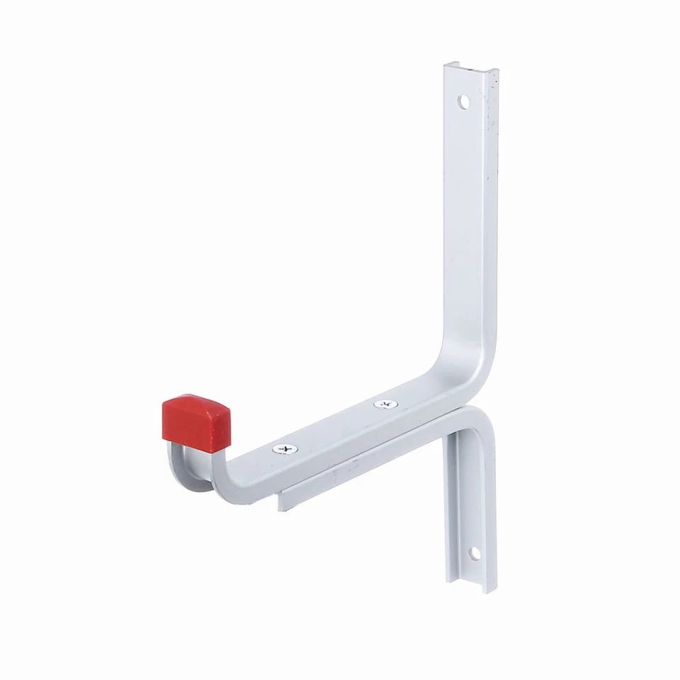 Wandhaken wahlweise in abgewinkelt Aluminium Tiefe 170mm Höhe 215mm 3er Set