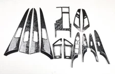 13PCS Black wood grain Car Interior Kit Cover Trim For Hyundai Sonata 2011-2015