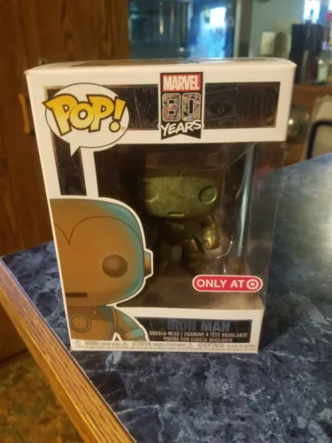 ¡FUNKO POP! MARVEL 80 AÑOS #498 IRON MAN BOBBLE HEAD TARGET EXCLUSIVO NUEVO EN CAJA