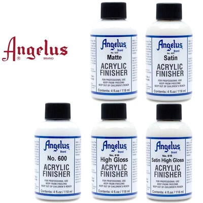 Angelus Finisher Matte Satin High Gloss Scratch Resistant Shoes Boots Sealer 4oz