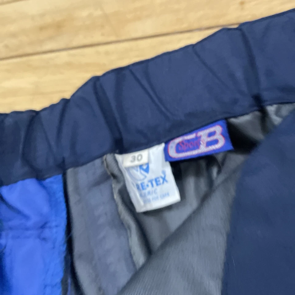 CB SPORTS GORETEX Ski Pants Adult 30 Snow Rain Vintage 90s Streetwear Blue 30x28 - Image 4 of 4