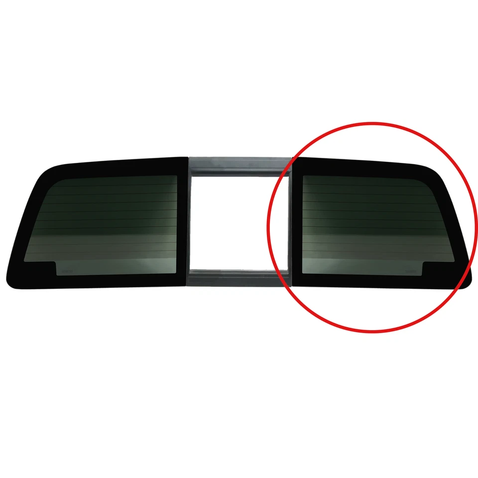 For Ford F250 F350 2008-2016 Rear Back Window Sliding Glass Heated Right Side Foto 2 de 4