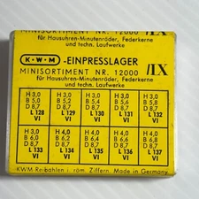 KWM Clock Bushings Bushes Assortment 50 Pieces NR 12000  IX - Made in Germany