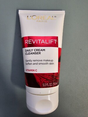 2 PACK L'Oreal Paris Revitalift Radiant Smoothing Wet Facial Cream Cleanser 5 oz