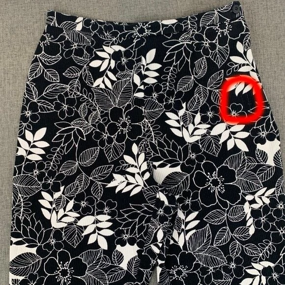 Pantalones cortos para mujer Briggs New York florales talla 10 algodón spandex tejido. Foto 4 de 4