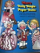 More Dolly Dingle Antique Reproduction Paper Dolls 1979 Vintage Full Color 