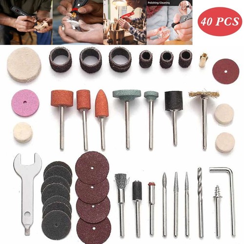 40pcs Mini Electric Drill Multi Tool Accessory Set for Grinding and Polishing
