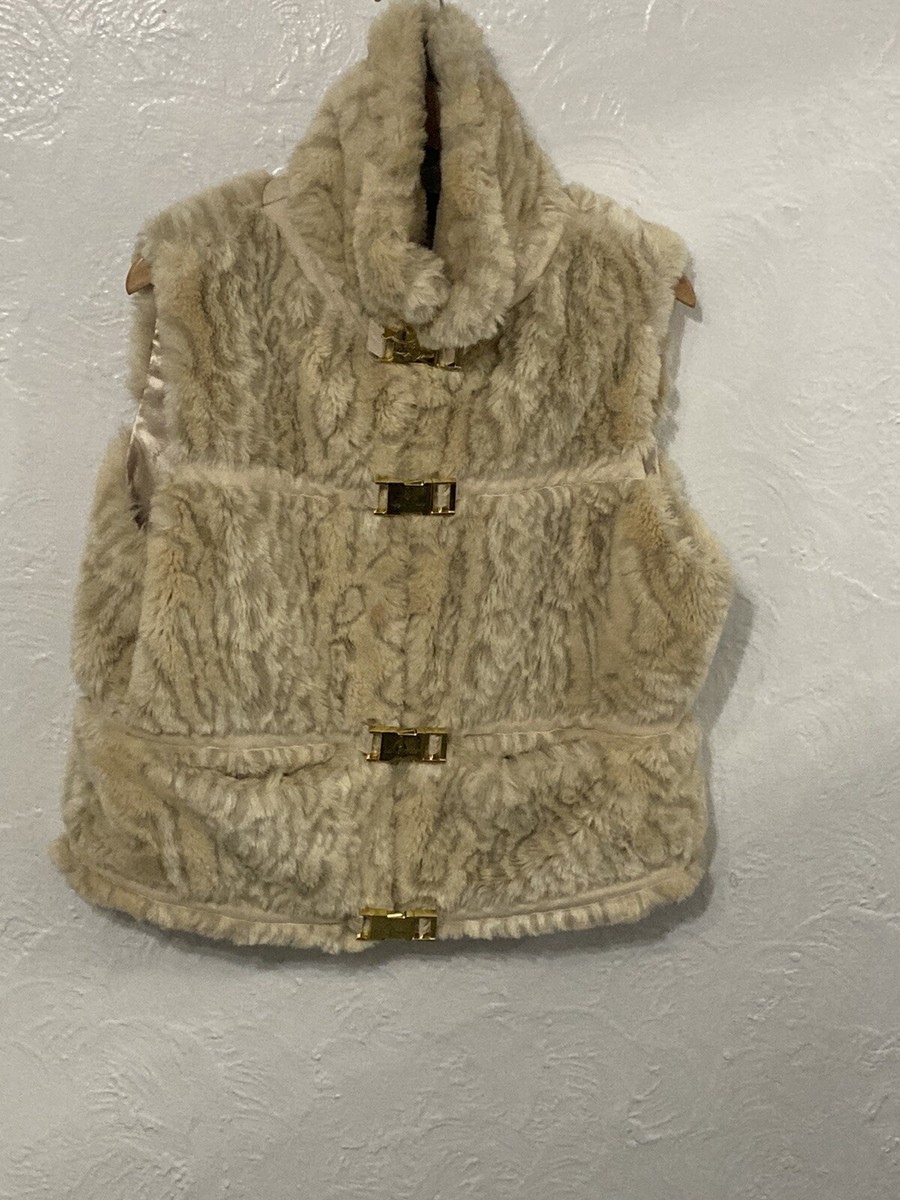Baby Phat Faux Fur Vest Size L Mint Condition Early 2000’s Hard To Find