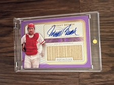2023 Topps Definitive- Johnny Bench- Auto Autograph Bat Relic- Reds- 3/5