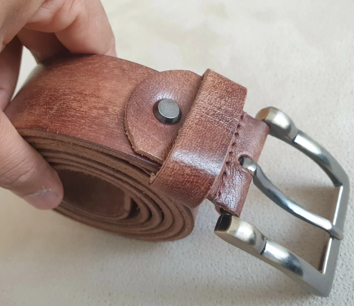 Gents leather clearance belt