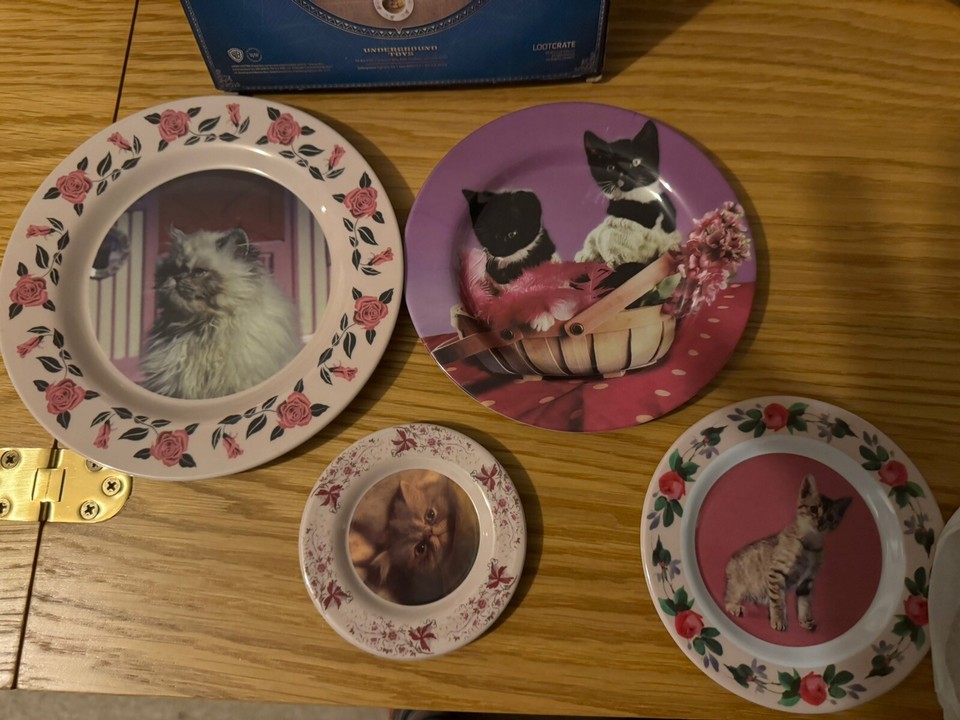 Harry Potter Collectable Plate Set Professor Umbridge Cat Plates Loot ...