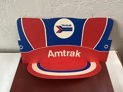 AMTRAK Vintage Zug Papiermütze, Kinder, Karton, Vintage, Souvenir, unbenutzt