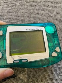 WonderSwan Clear Green Console, Operation Confirmed Early model Clear Color