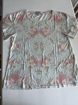 WILDFOX California Shirt Blumenmuster Pastelltöne leicht Gr 1