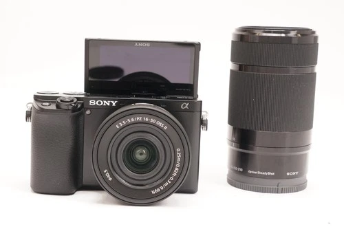 Sony Alpha a6100 APS-C Mirrorless Camera with 16-50mm M2 and 55-210mm Lenses