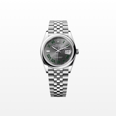 Unworn Rolex Datejust 36mm, Slate Wimbledon, Jubilee, 126200, dated 2025