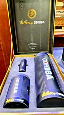 Cohiba Humidor Wallers Gift Box With Limited Lighter Beautiful Cutter 3in1