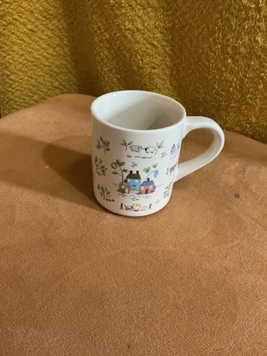 Heartland International Tableworks Stoneware Mug Vintage Cottage Core Style